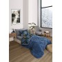 ETE HOMETEX TEK KİŞİLİK WELSOFT UYKU SETİ MONESTERA İNDİGO 8696474232016